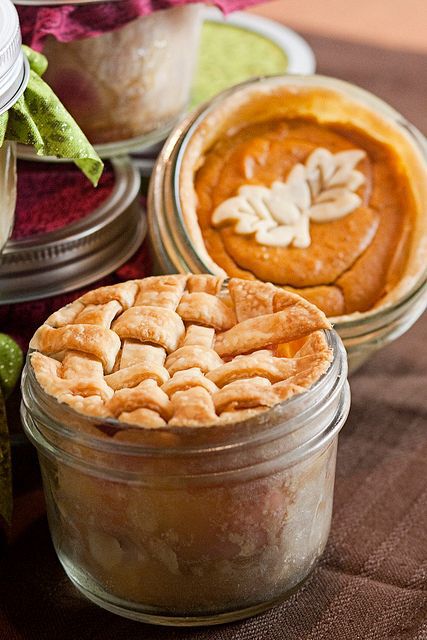 A pie in a jar.