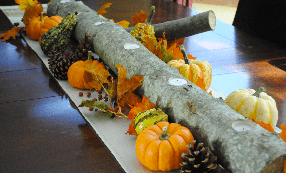 Fall branch centrepiece