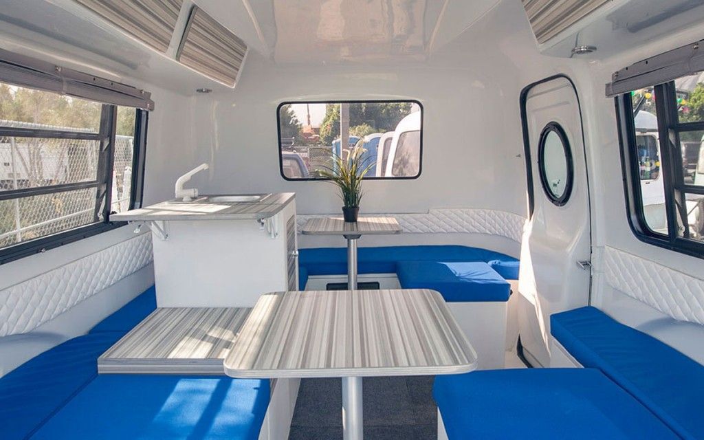 Interior of camper