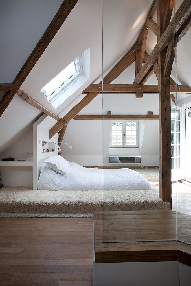 A cozy attic bedroom