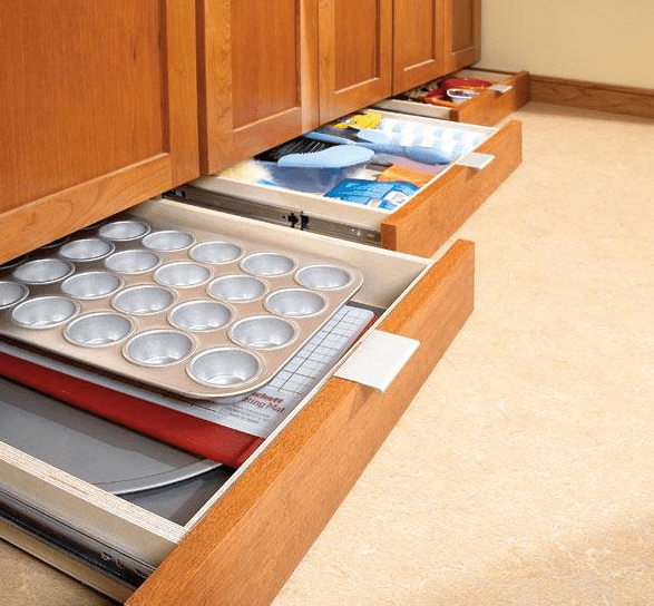 Under kitchen cabinets