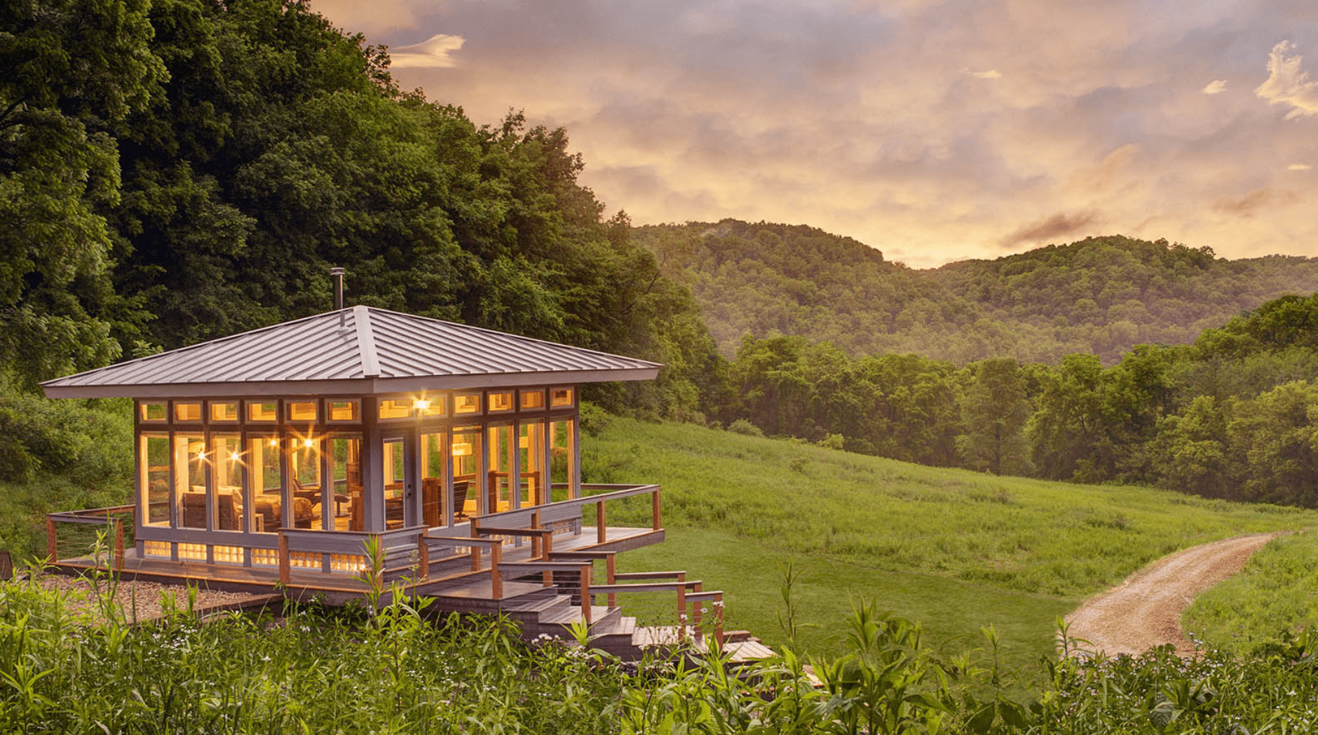 A cabin in Wisconsin.