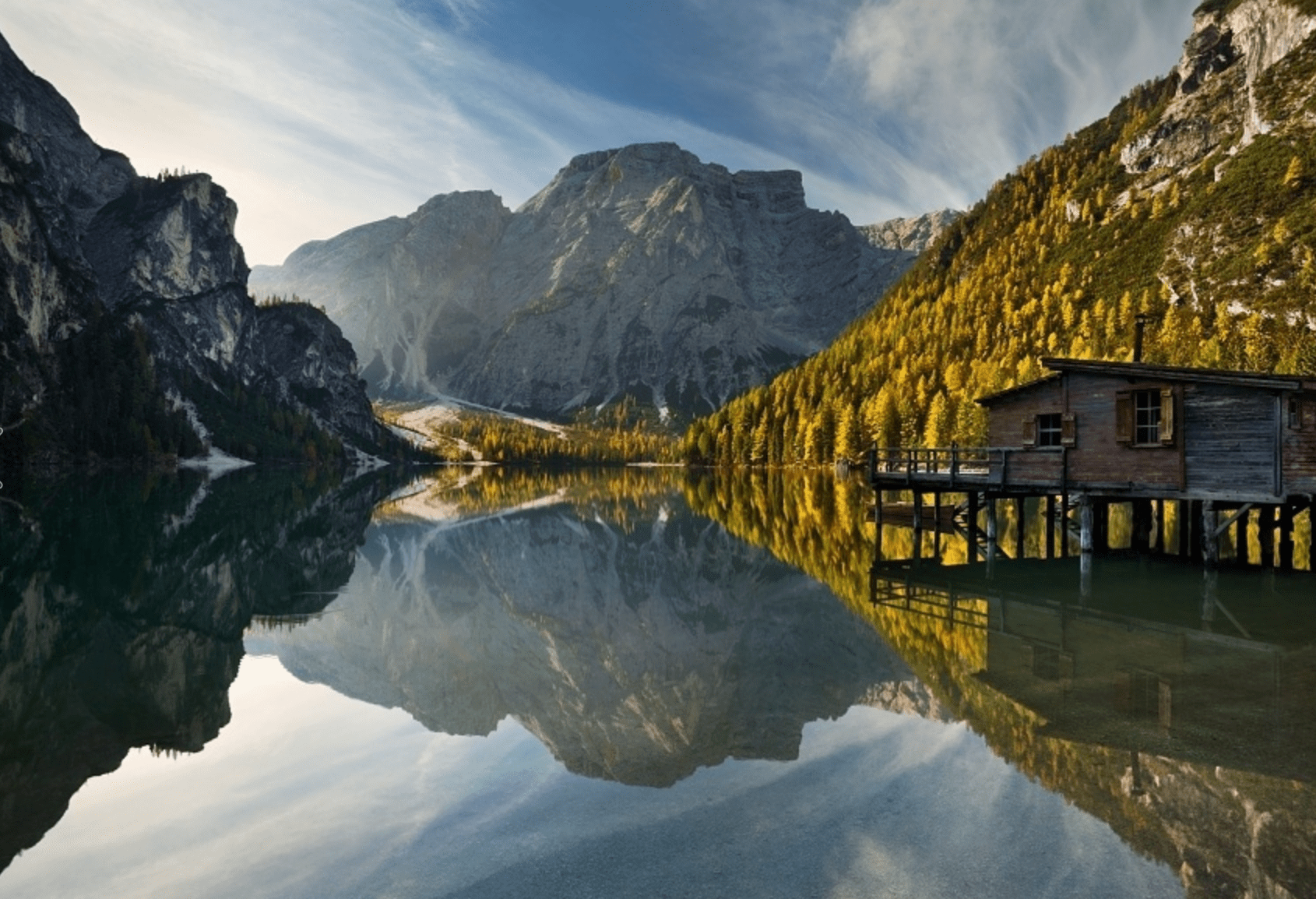 A secluded cabin in Italy.