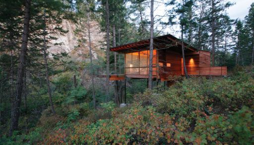 A secluded cabin in Montana.