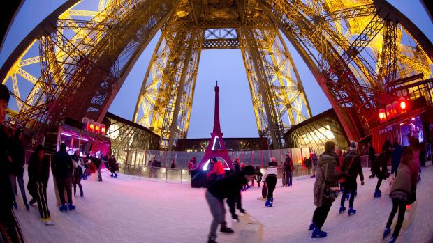 The Eiffel Tower Skating Rink