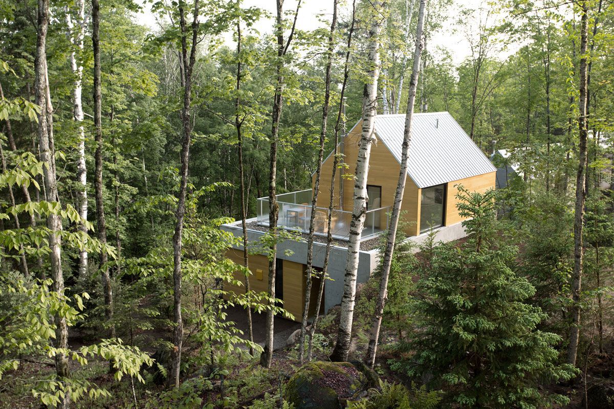 A chalet in the woods