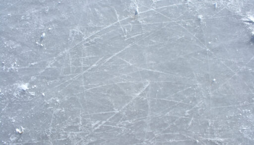 Close-up of skating ice.