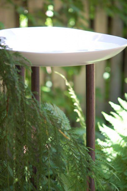 candle holder birdbath