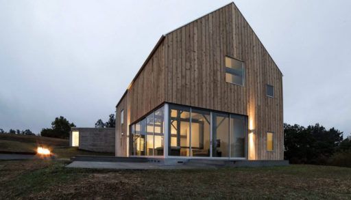 Exterior of barn home