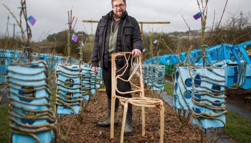 Gavin Munro and a chair