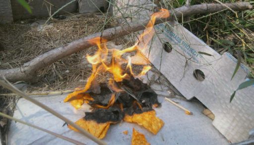 Doritos on fire