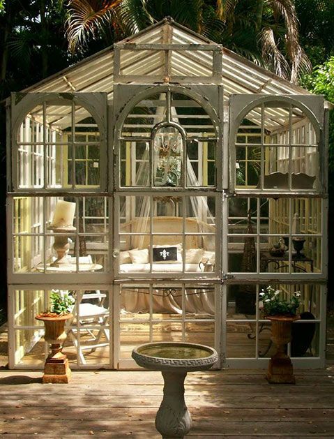 Shed made of windows