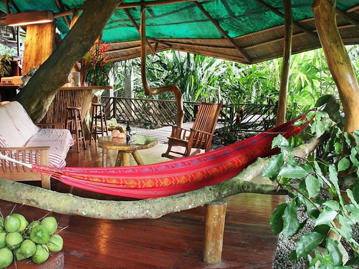hammock in treehouse