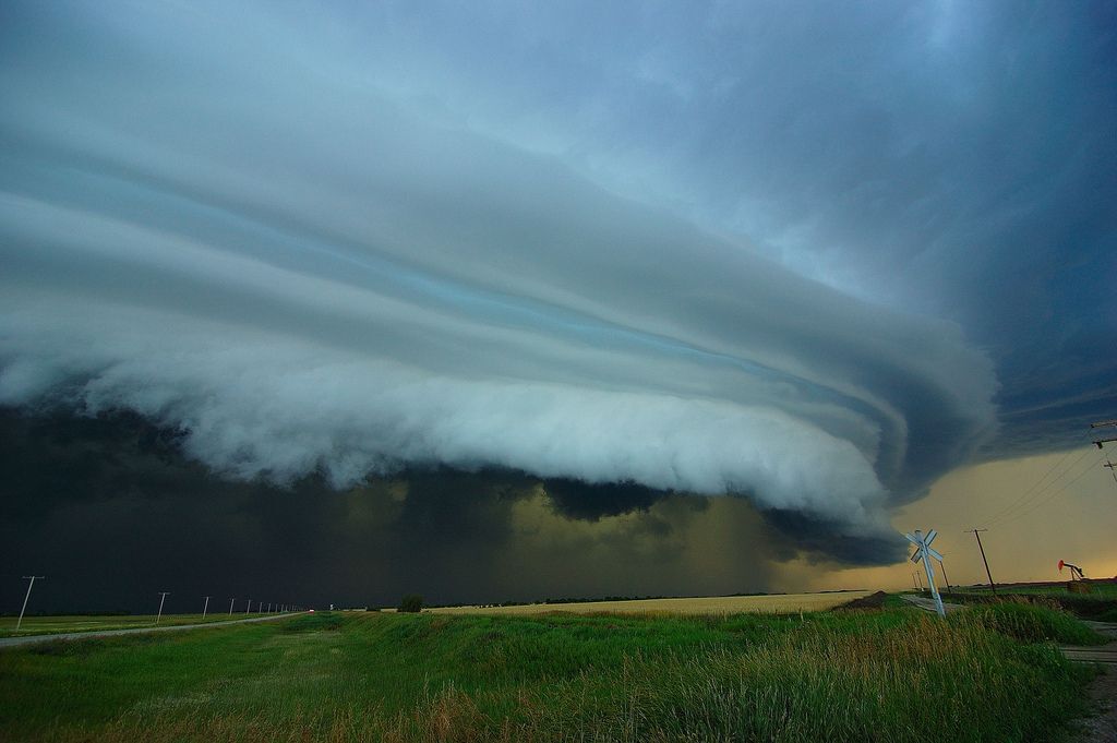 Supercell cloud over Saskatchewan
