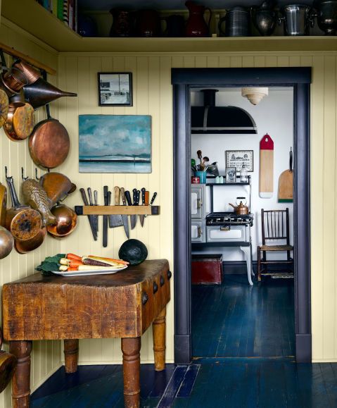 Kitchen with pots and pans