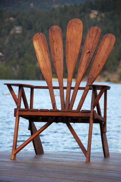 chair with oars for a back