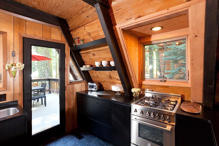 A-frame kitchen