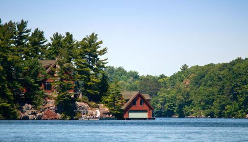 A luxury Muskoka cottage on the lake.