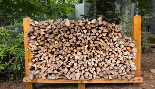 How to stack firewood