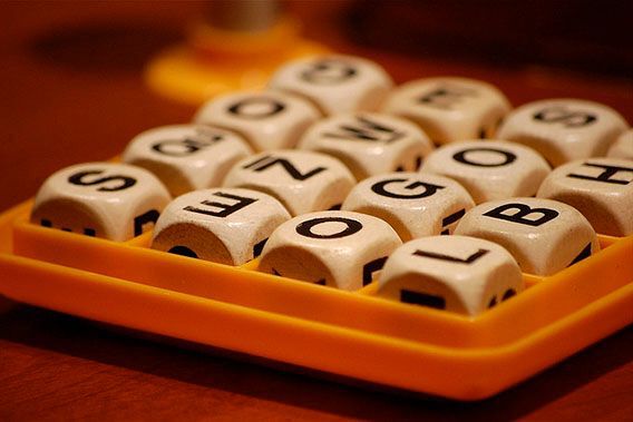 A Boggle board.