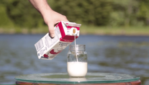 homemade Mason jar ice cream