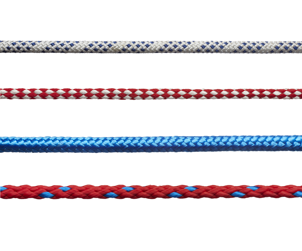 Four multi-coloured ropes.