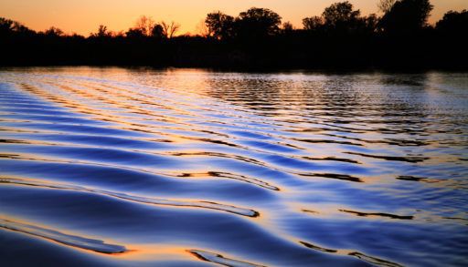 Lake Huron at sunset.