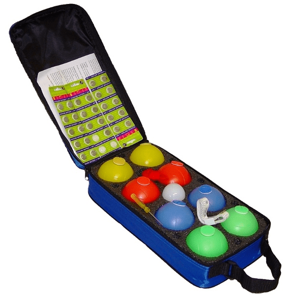 Light-up bocce set