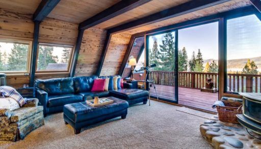 carpeted living room