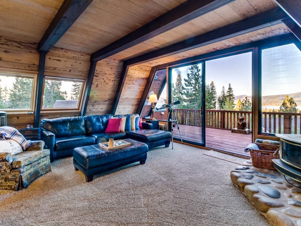 carpeted living room