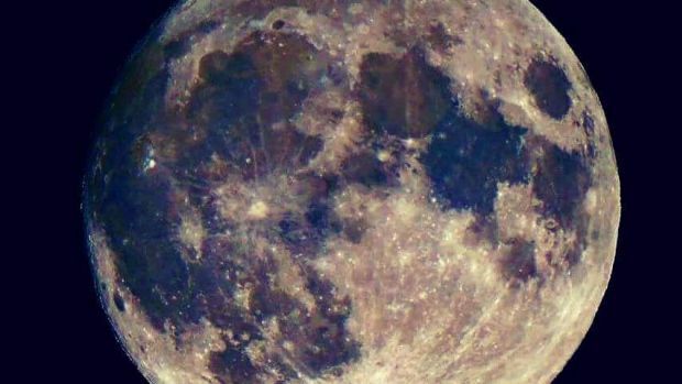 Close-up of the moon