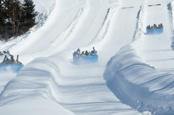 Slip and slide down the slopes in Quebec