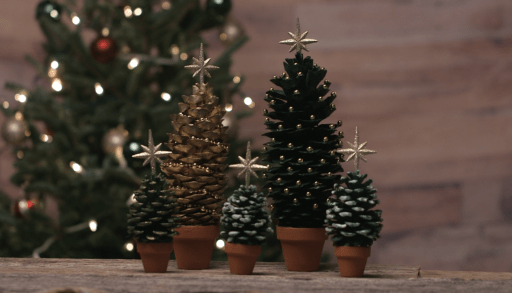 pinecone christmas trees