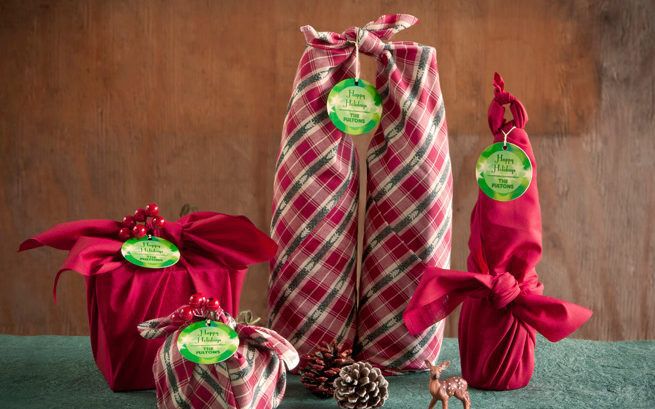 Gifts wrapped in cloth