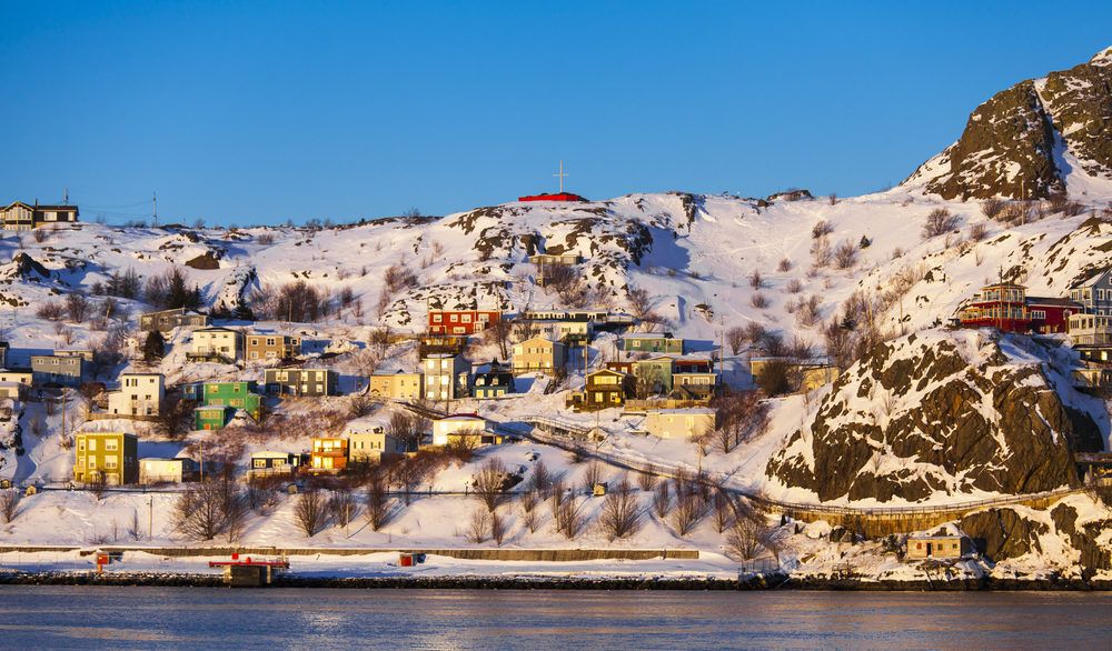 The Battery on a cold winter day in St. John's, Newfoundland and Labrador, Canada