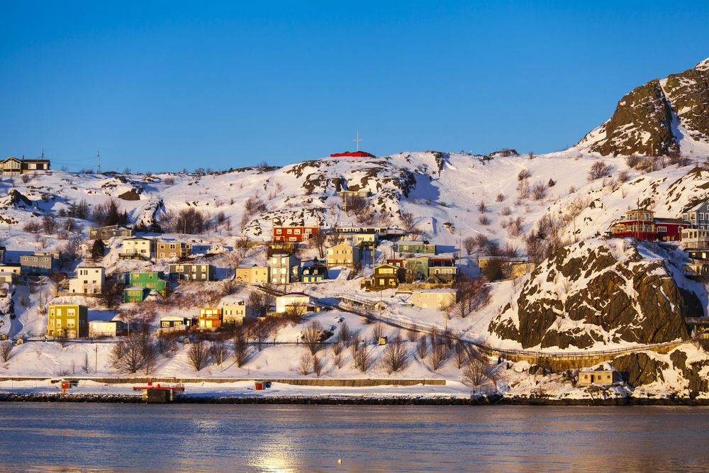 The Battery on a cold winter day in St. John's, Newfoundland and Labrador, Canada