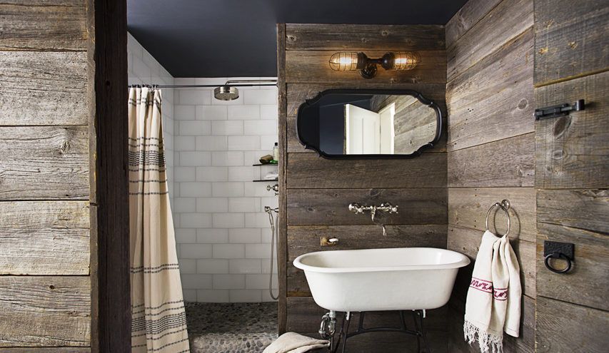 Rustic washrooms