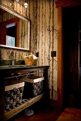 Rustic washrooms