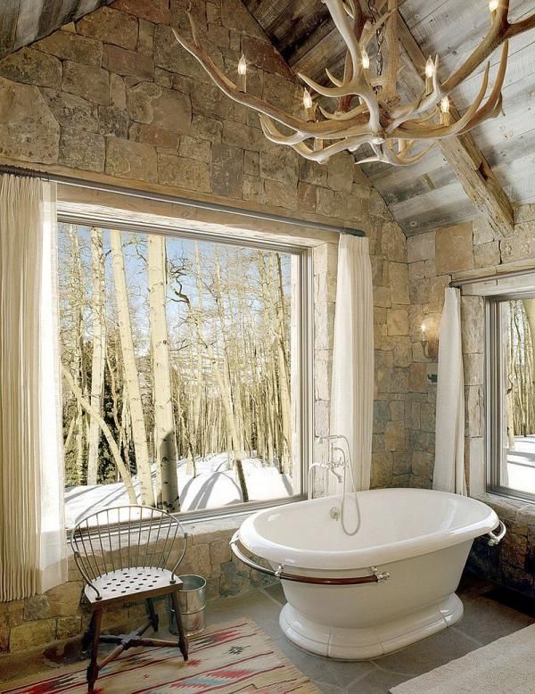 Rustic washrooms