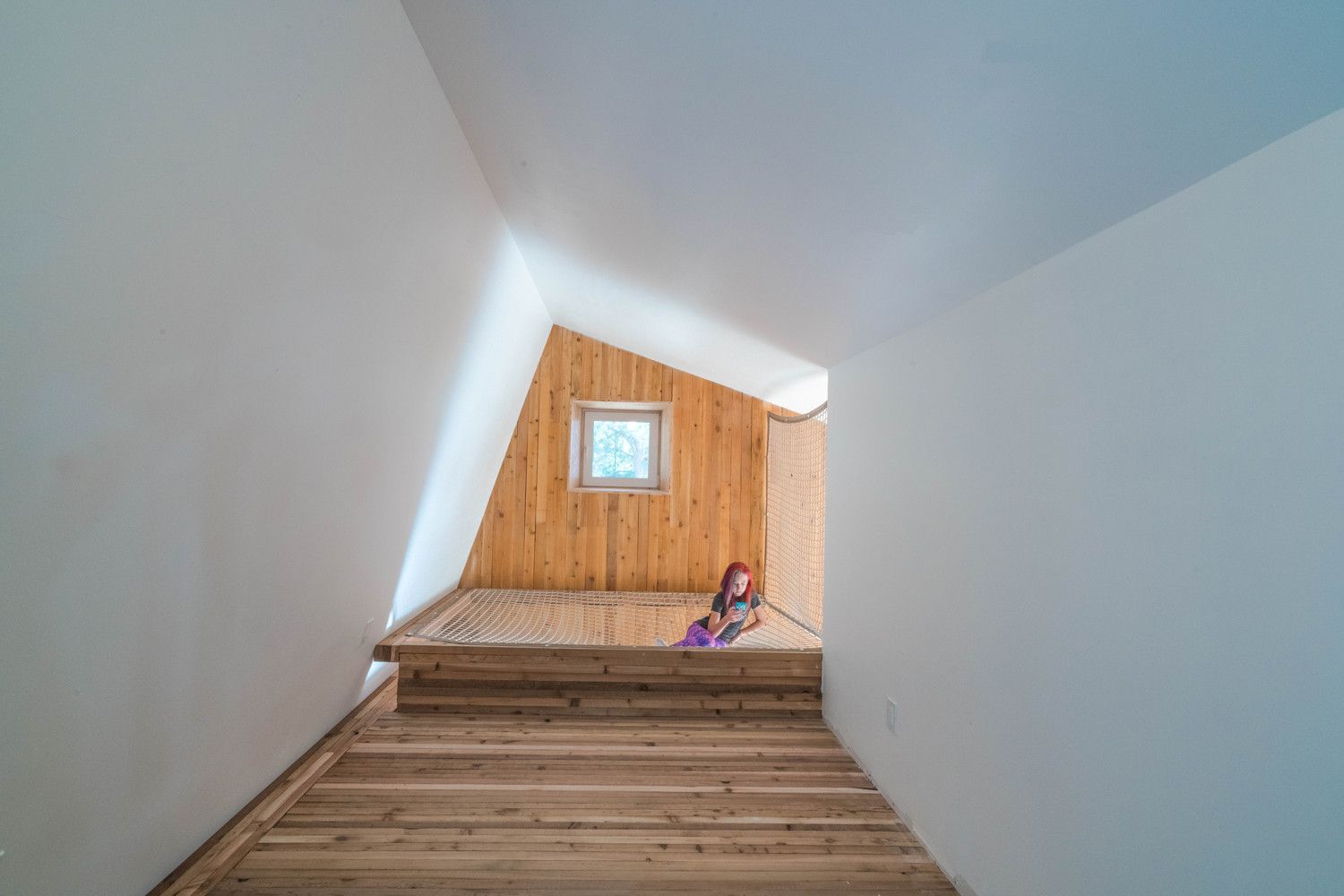 Loft area with net bed
