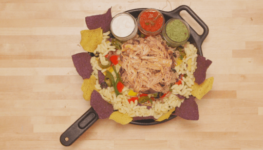Pulled pork nachos