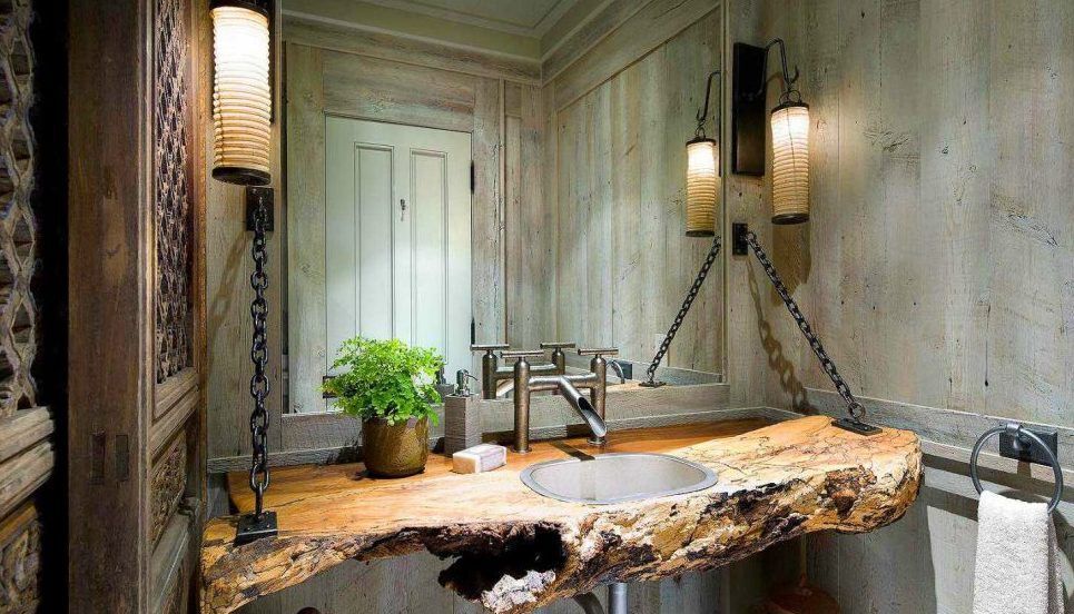 Rustic washrooms