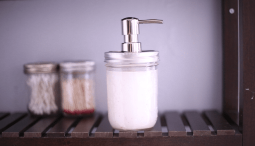 DIY Mason jar soap dispenser