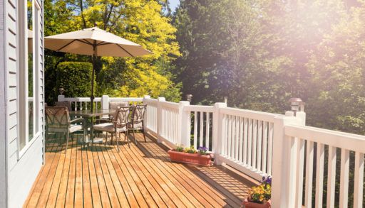 Cedar deck