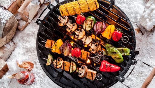 grilling in winter