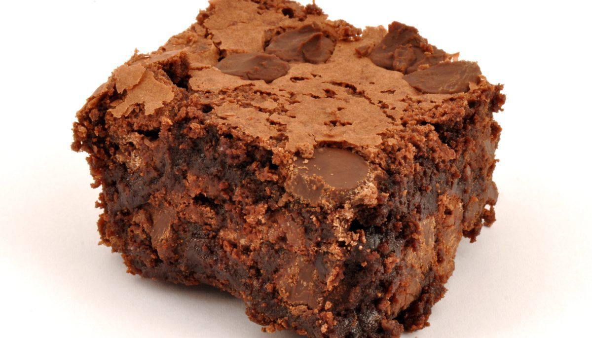 A chocolate brownie