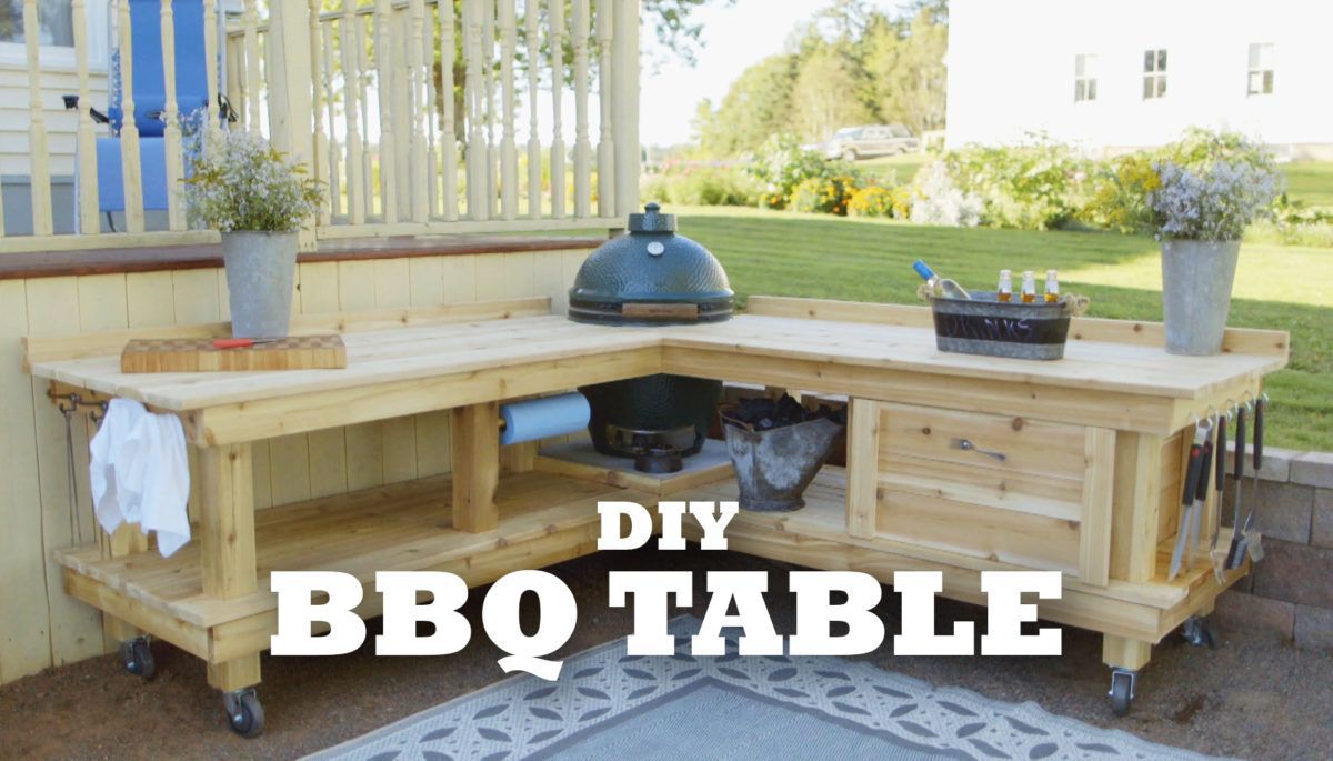 DIY Backyard BBQ Table