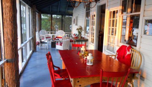screened cottage porch