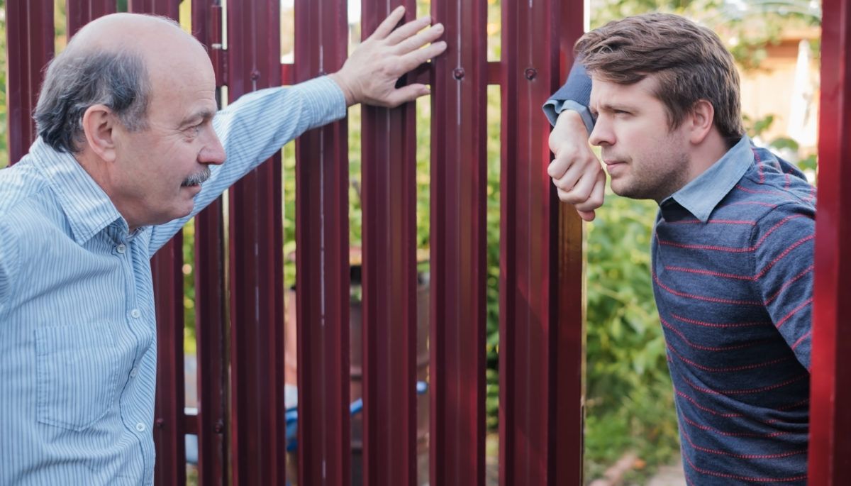 Two neighbours chatting