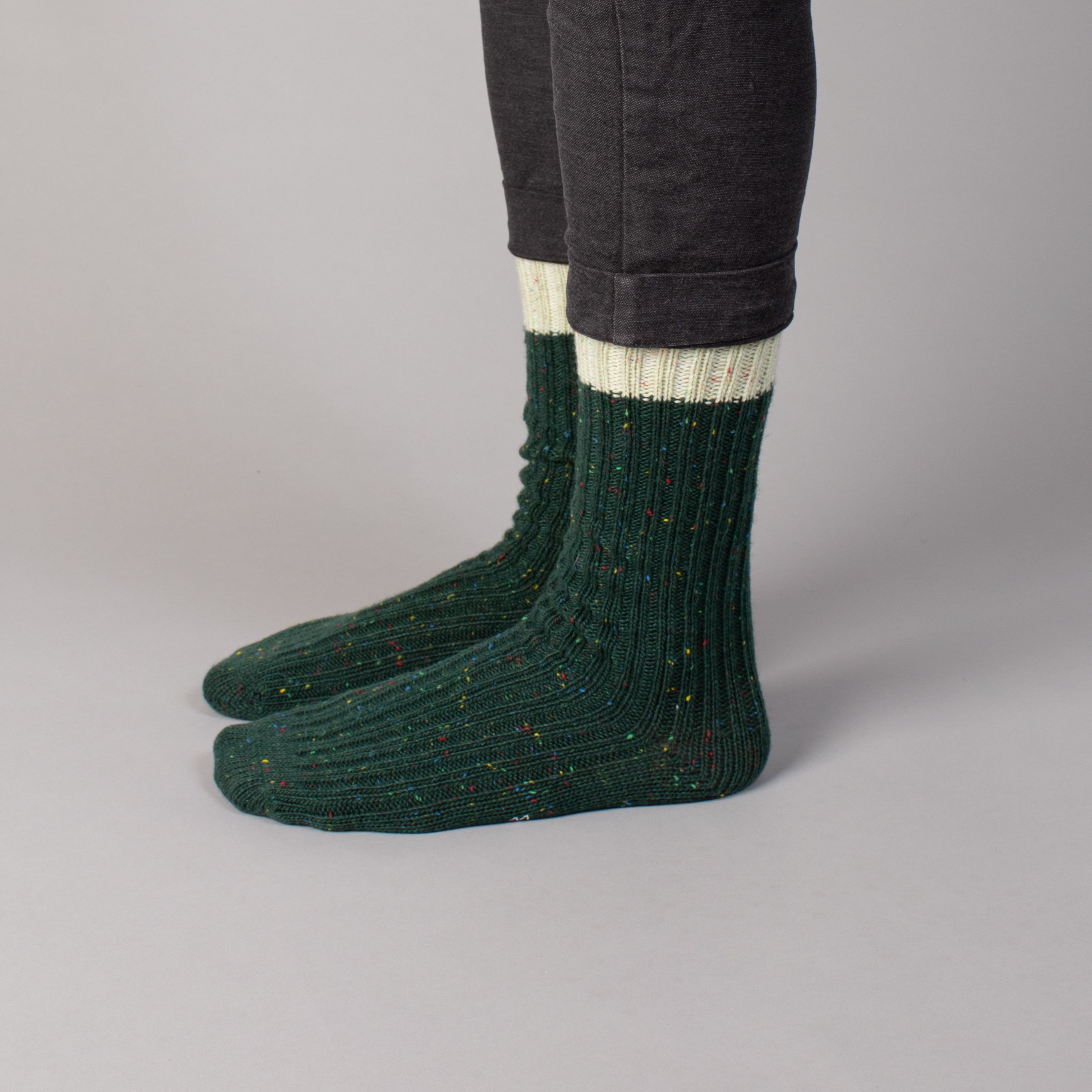Green arborist chalet socks